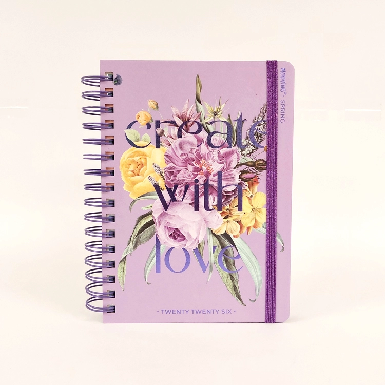 Agenda Mooving 2026 Spring Create With Love 15x21 cm Dia por Pagina con Espiral Art.1405128